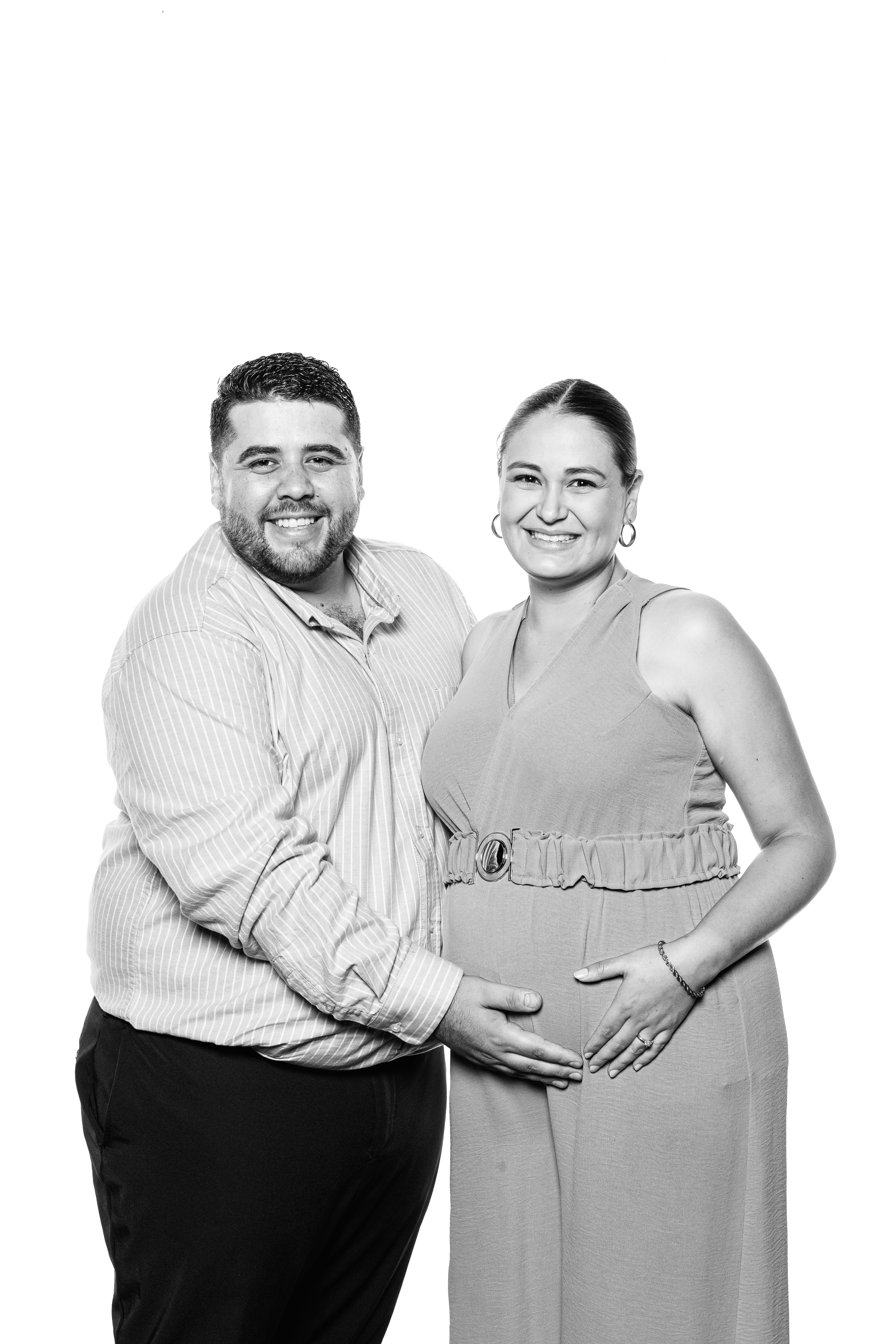 Retrato de estudio en blanco y negro — Monochrome CR, fotografía de bodas en Costa Rica